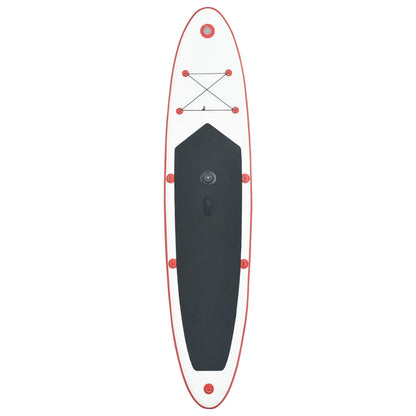 Stand-Up Paddleboard Opblaasbaar Met Zeilset Rood En Wit