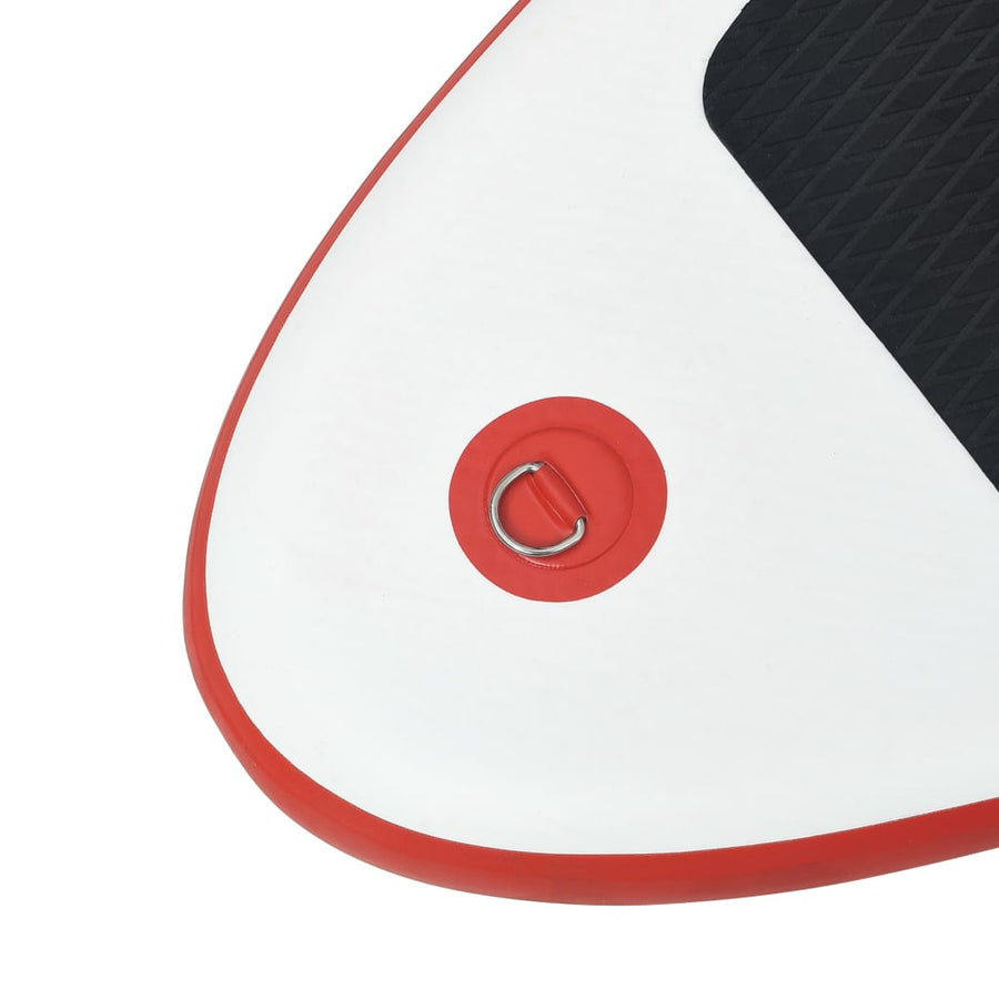Stand-Up Paddleboard Opblaasbaar Met Zeilset Rood En Wit