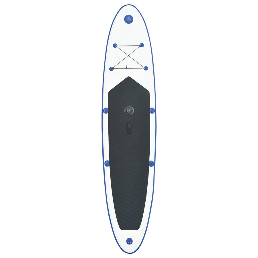 Stand-Up Paddleboard Opblaasbaar Met Zeilset Blauw En Wit 330 x 72 x 10 cm