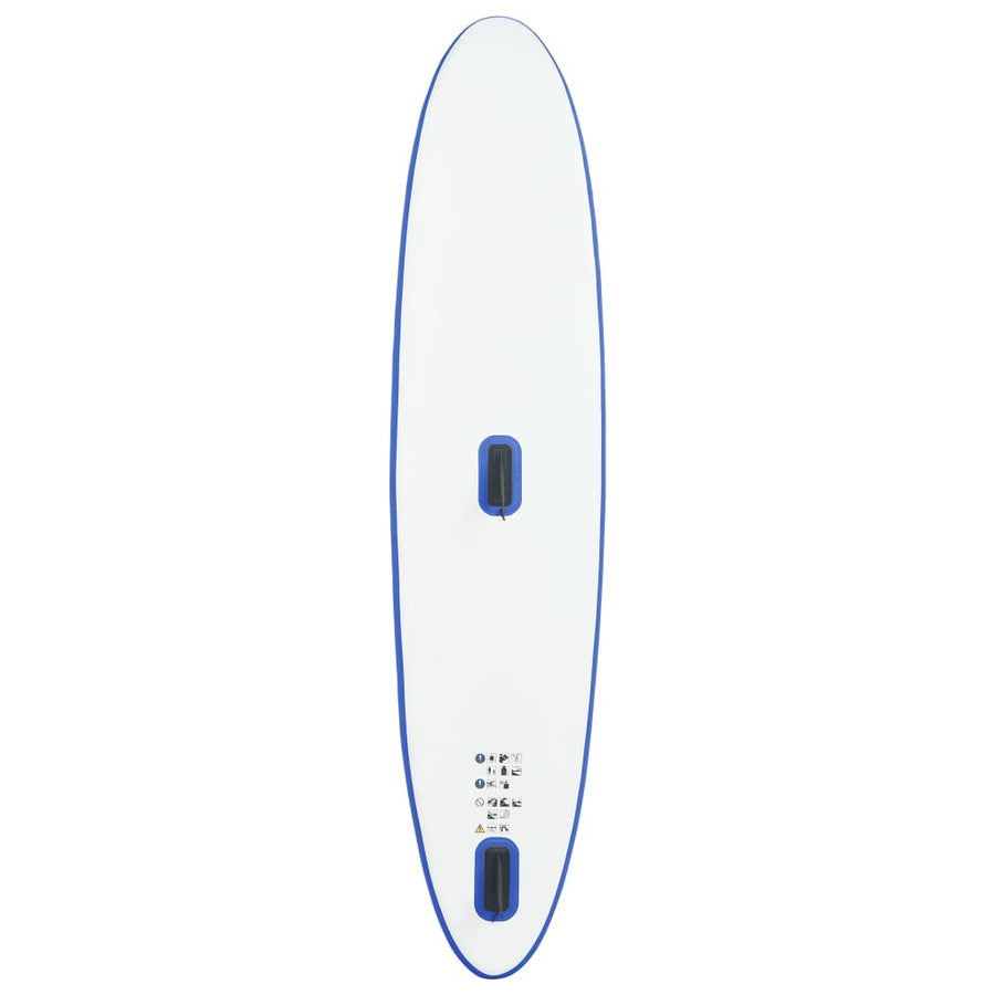 Stand-Up Paddleboard Opblaasbaar Met Zeilset Blauw En Wit 330 x 72 x 10 cm