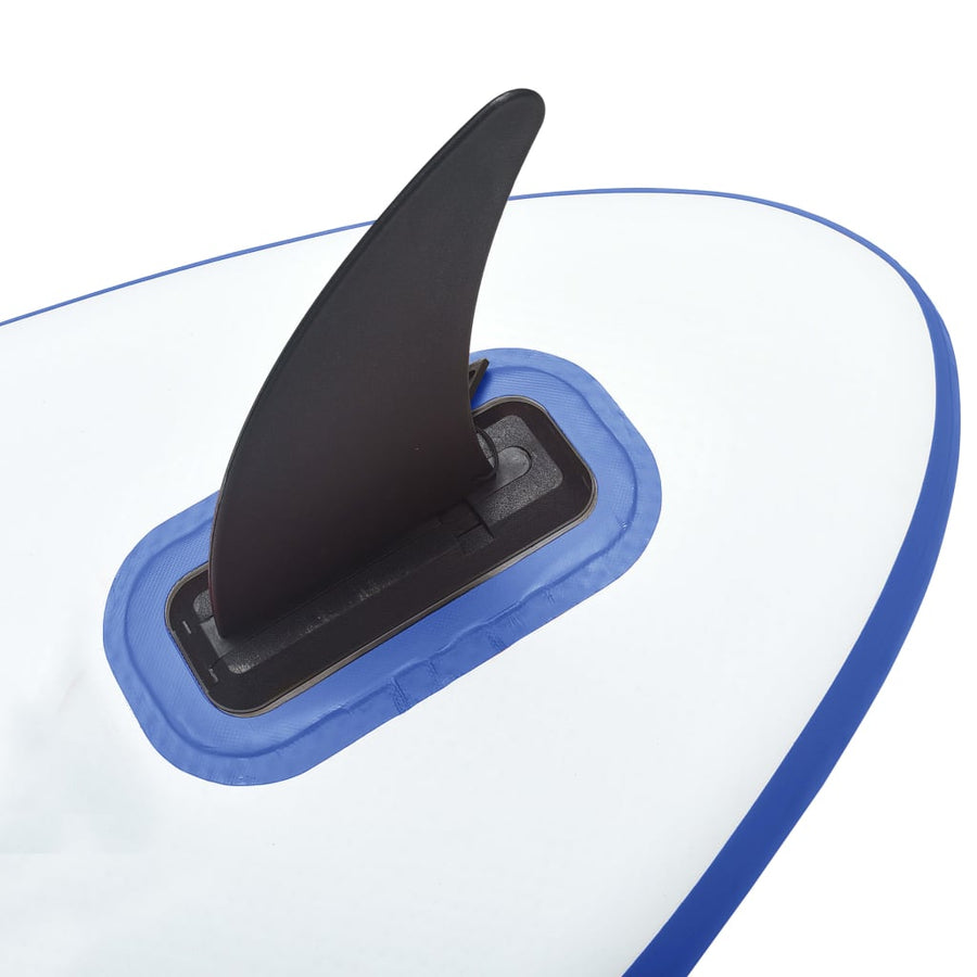 Stand-Up Paddleboard Opblaasbaar Met Zeilset Blauw En Wit 330 x 72 x 10 cm