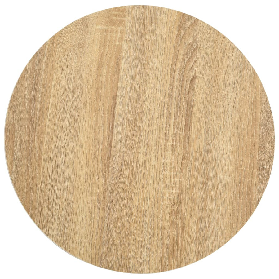 Bistrotafel 40 Cm Mdf 40 x 75 cm Lichtbruin en wit