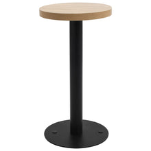 Bistrotafel 40 Cm Mdf 40 x 75 cm Lichtbruin en zwart