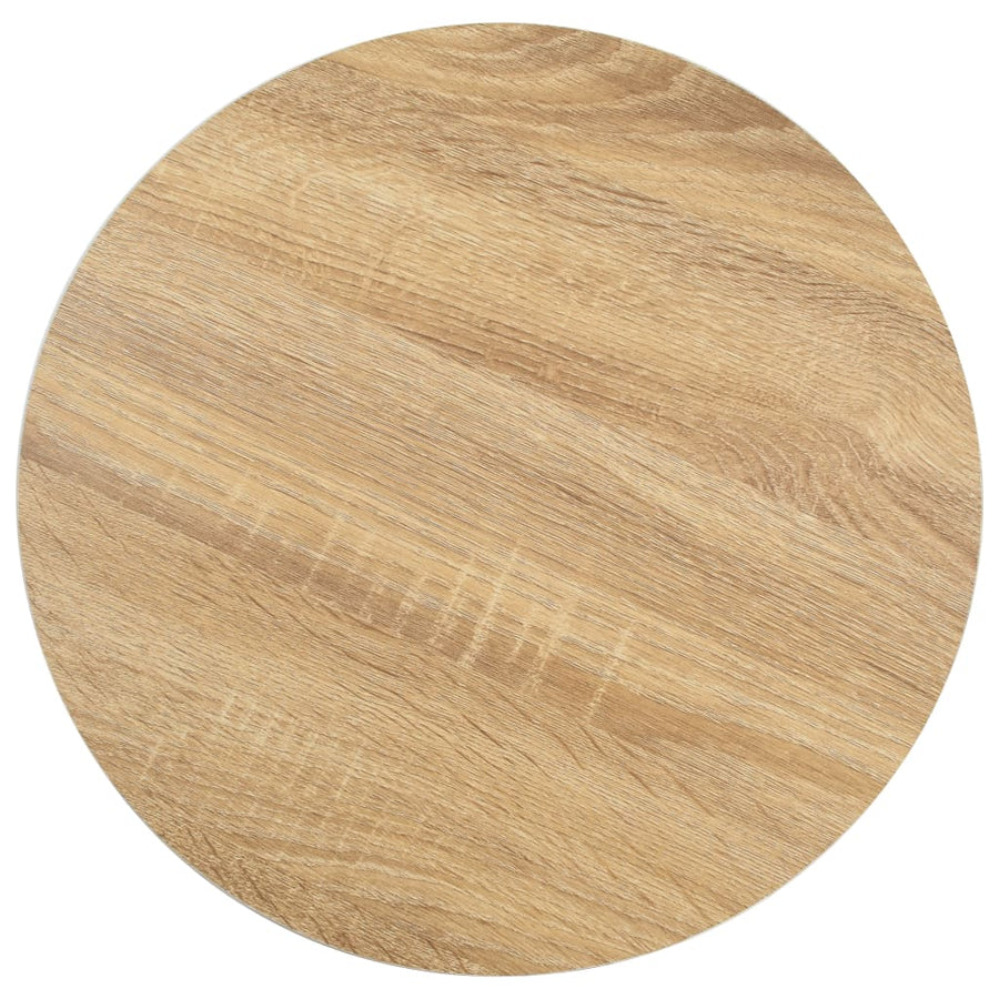 Bistrotafel 40 Cm Mdf 40 x 75 cm Lichtbruin en zwart
