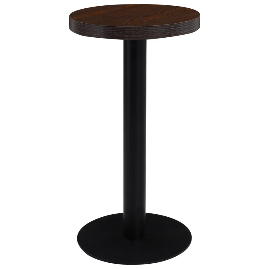Bistrotafel 40 Cm Mdf Donkerbruin 1 40 x 75 cm Donkerbruin en zwart