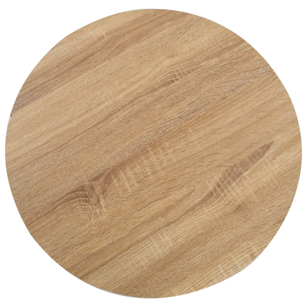 Bistrotafel 50 Cm Mdf 50 x 75 cm Lichtbruin en wit