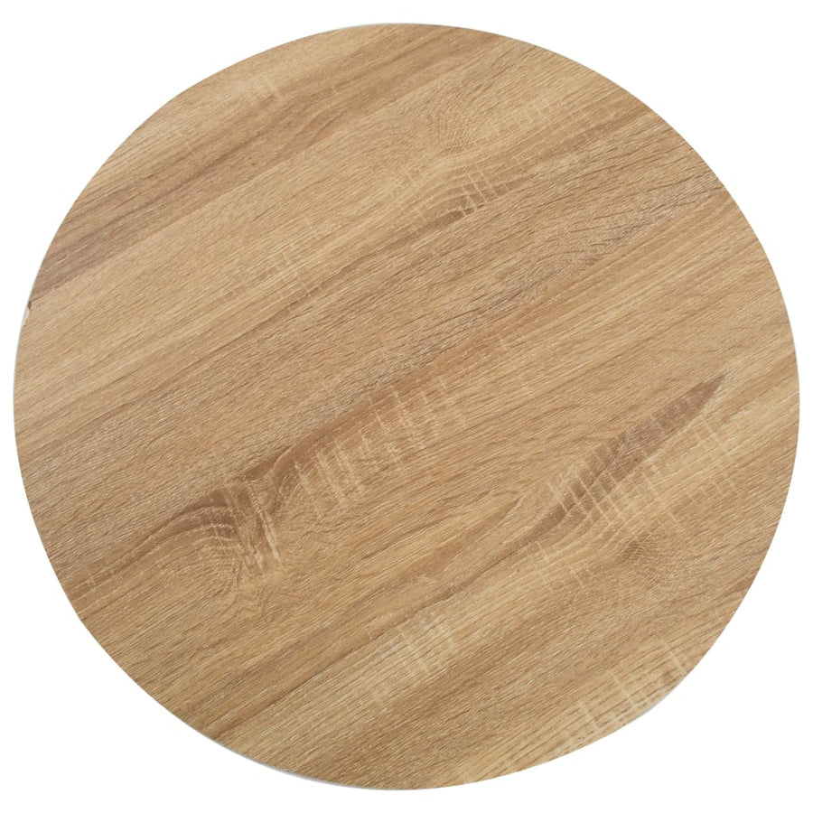 Bistrotafel 50 Cm Mdf 50 x 75 cm Lichtbruin en wit