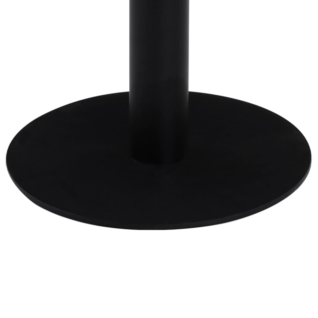 Bistrotafel 50 Cm Mdf 50 x 75 cm Lichtbruin en zwart