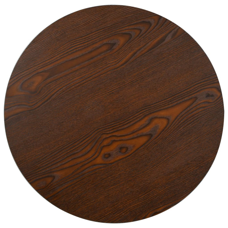 Bistrotafel 50 Cm Mdf 50 x 75 cm Donkerbruin en zwart