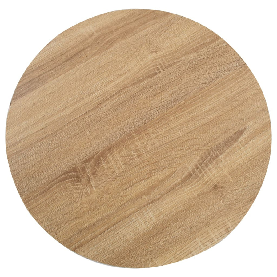 Bistrotafel 60 Cm Mdf 60 x 75 cm Lichtbruin en wit
