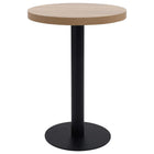 Bistro Table 60 cm MDF Light Brown