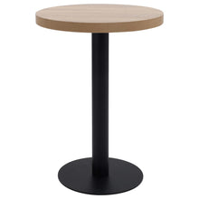 Bistrotafel 60 Cm Mdf 60 x 75 cm Lichtbruin en zwart