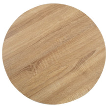 Bistrotafel 60 Cm Mdf 60 x 75 cm Lichtbruin en zwart