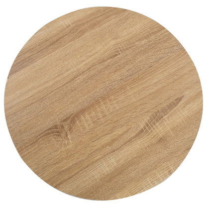 Bistrotafel 60 Cm Mdf 60 x 75 cm Lichtbruin en zwart