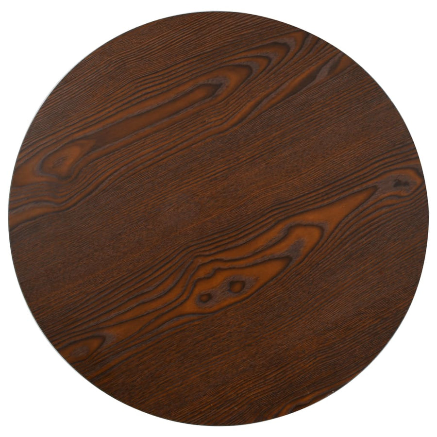Bistrotafel 60 Cm Mdf 60 x 75 cm Donkerbruin en zwart