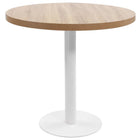 Bistro Table 80 cm MDF light brown