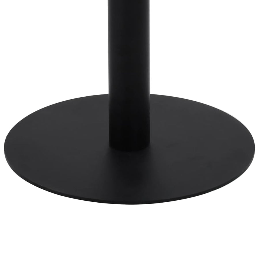 Bistrotafel 80 Cm Mdf 80 x 75 cm Lichtbruin en zwart