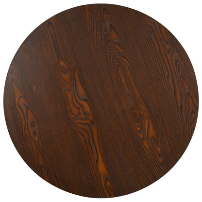 Bistrotafel 80 Cm Mdf 80 x 75 cm Donkerbruin en zwart