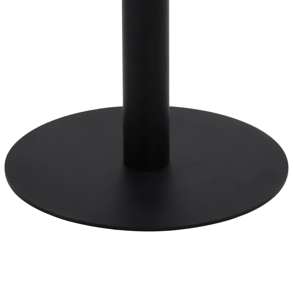 Bistrotafel 80 Cm Mdf 80 x 75 cm Donkerbruin en zwart