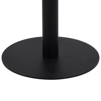 Bistrotafel 80 Cm Mdf 80 x 75 cm Donkerbruin en zwart