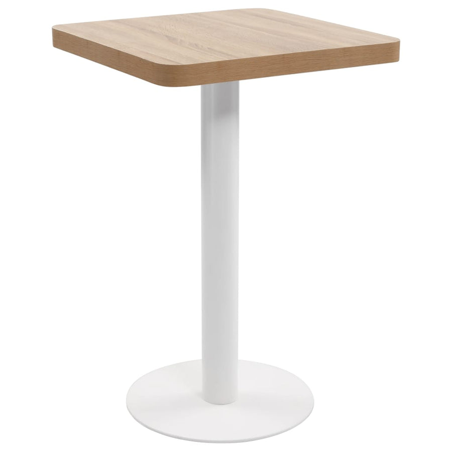 Bistrotafel 60X60 Cm Mdf Lichtbruin