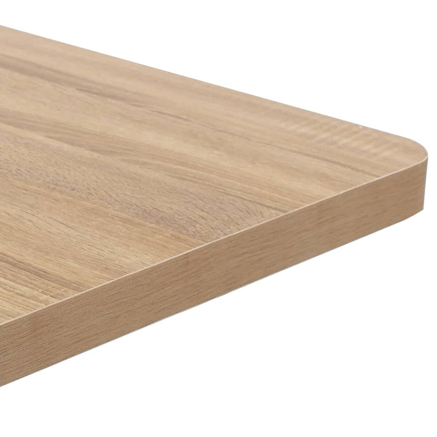 Bistrotafel 50X50 Cm Mdf 50 x 50 x 75 cm Lichtbruin en wit