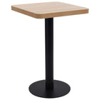 Bistro table 50x50 cm MDF light brown