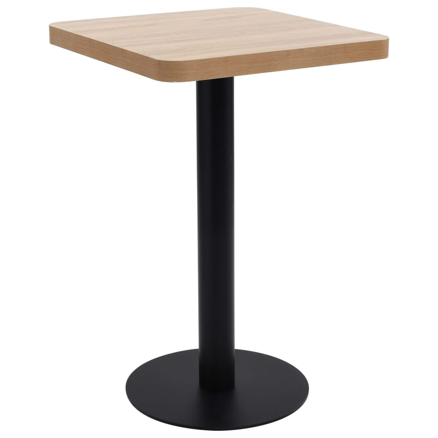Bistrotafel 60X60 Cm Mdf Lichtbruin