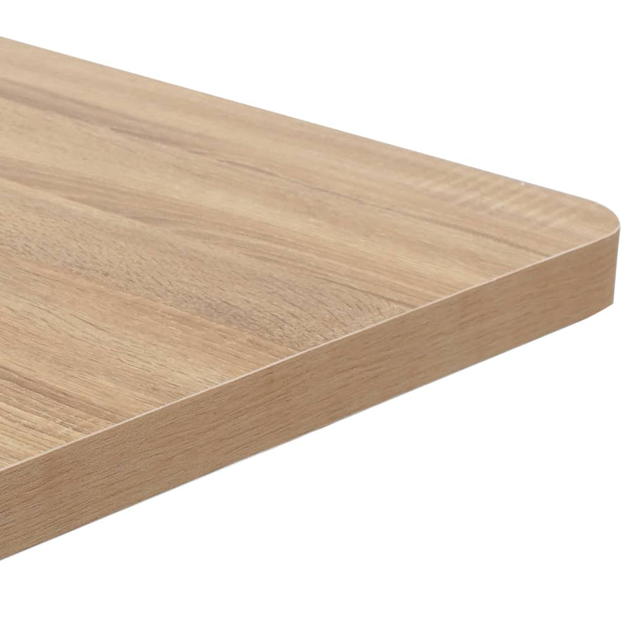 Bistrotafel 50X50 Cm Mdf 50 x 50 x 75 cm Lichtbruin en zwart