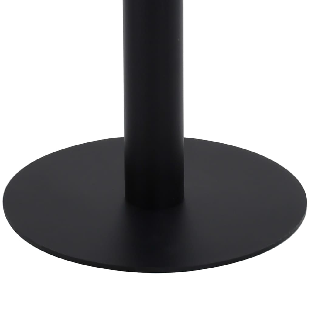Bistrotafel 50X50 Cm Mdf 50 x 50 x 75 cm Lichtbruin en zwart