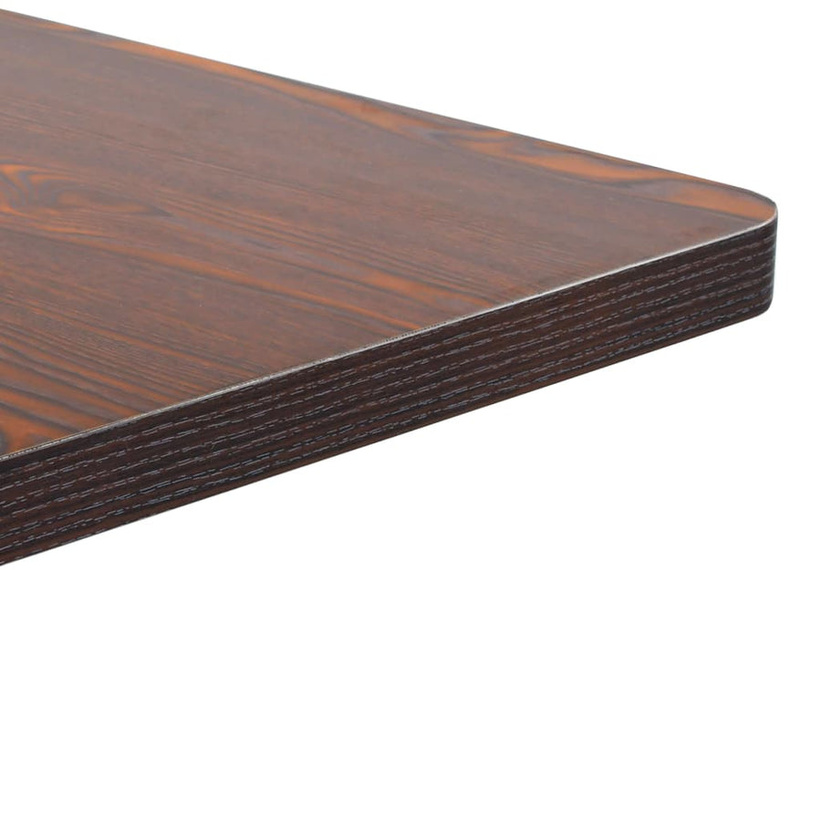 Bistrotafel 50X50 Cm Mdf 50 x 50 x 75 cm Donkerbruin en zwart