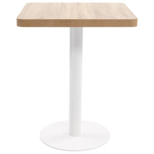Bistrotafel 60X60 Cm Mdf 60 x 60 x 75 cm Lichtbruin en wit