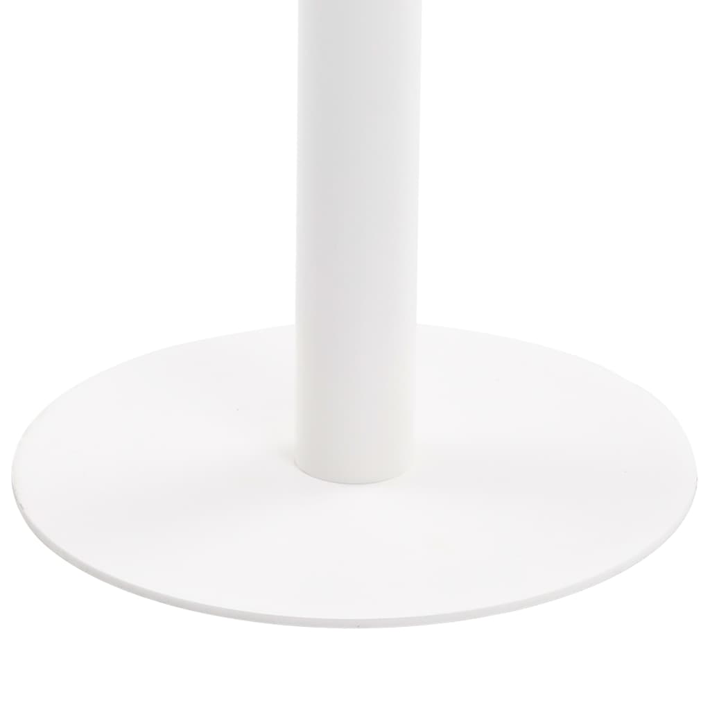 Bistrotafel 60X60 Cm Mdf 60 x 60 x 75 cm Lichtbruin en wit