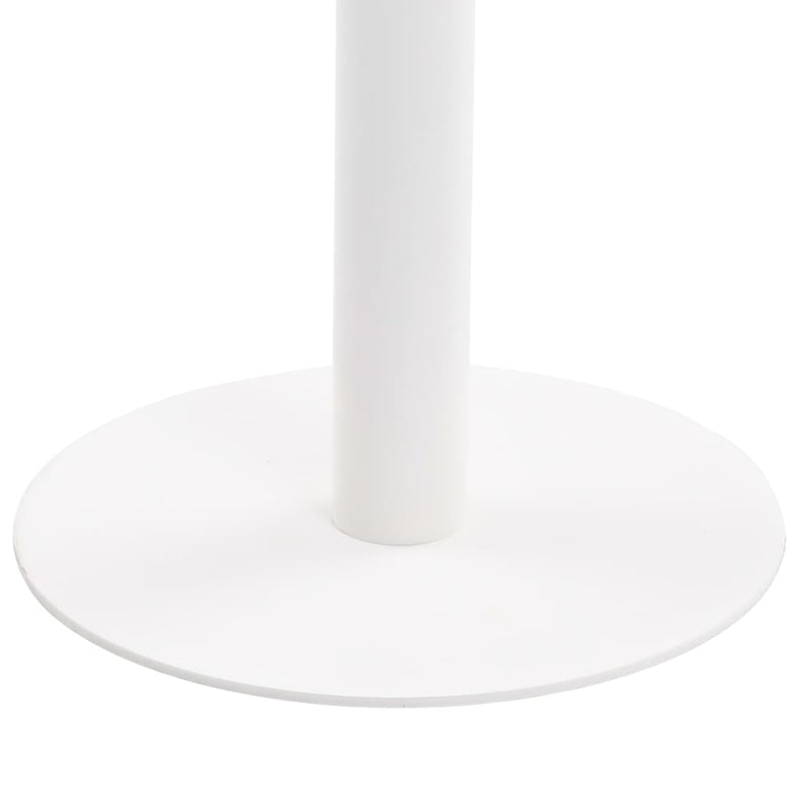 Bistrotafel 60X60 Cm Mdf 60 x 60 x 75 cm Lichtbruin en wit