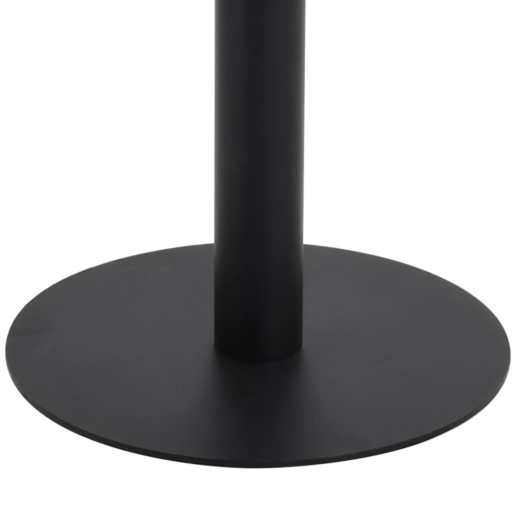 Bistrotafel 60X60 Cm Mdf 60 x 60 x 75 cm Donkerbruin en zwart