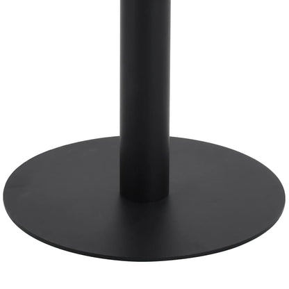Bistrotafel 60X60 Cm Mdf 60 x 60 x 75 cm Donkerbruin en zwart