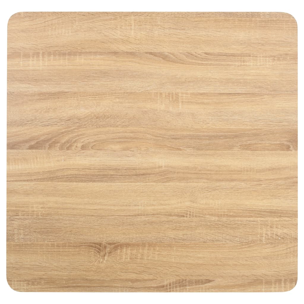Bistrotafel 80X80 Cm Mdf 80 x 80 x 75 cm Lichtbruin en wit