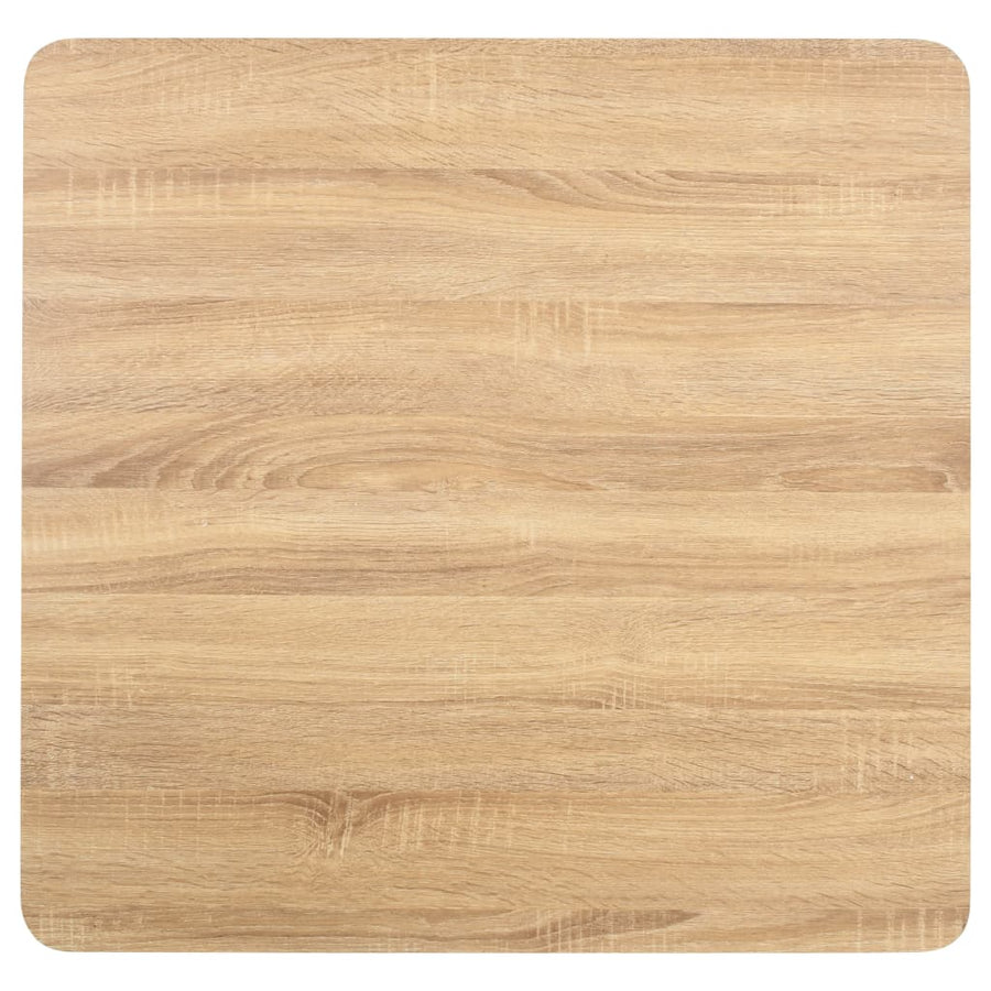 Bistrotafel 80X80 Cm Mdf 80 x 80 x 75 cm Lichtbruin en wit