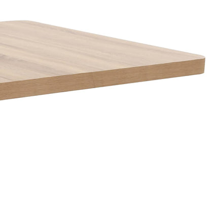 Bistrotafel 80X80 Cm Mdf 80 x 80 x 75 cm Lichtbruin en wit