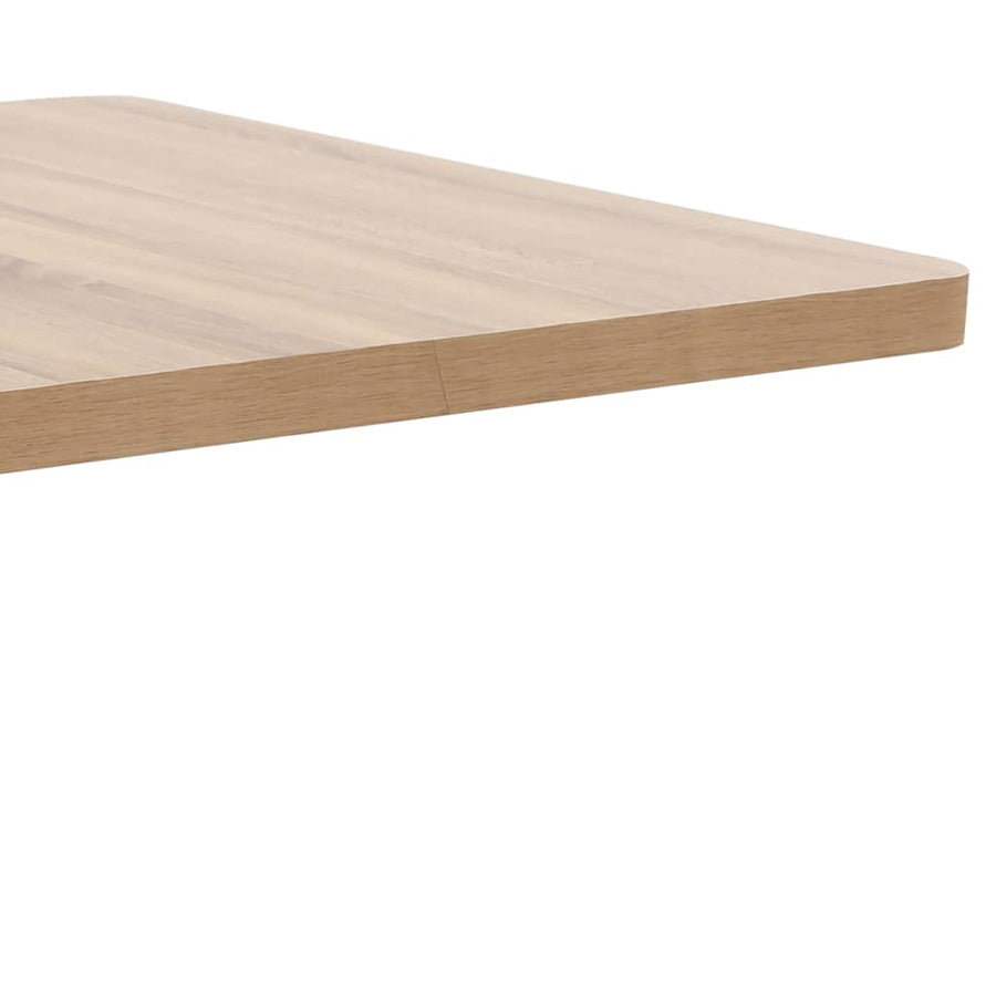 Bistrotafel 80X80 Cm Mdf 80 x 80 x 75 cm Lichtbruin en wit