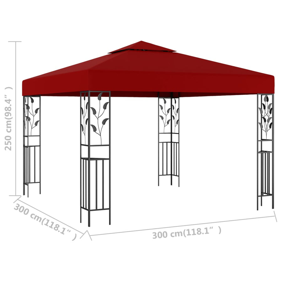 Prieel 3X3 M Wijn Rood
