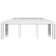 Prieel Met Dubbel Dak 3 x 6 m Wit