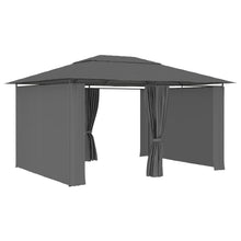 Tuinpaviljoen Met Gordijnen 4X3 M Antraciet
