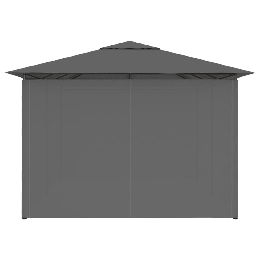 Tuinpaviljoen Met Gordijnen 4X3 M Antraciet