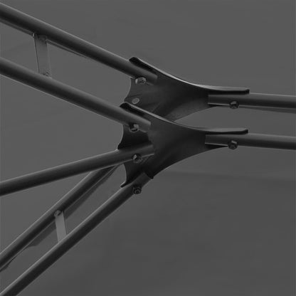 Tuinpaviljoen Met Gordijnen 4X3 M Antraciet