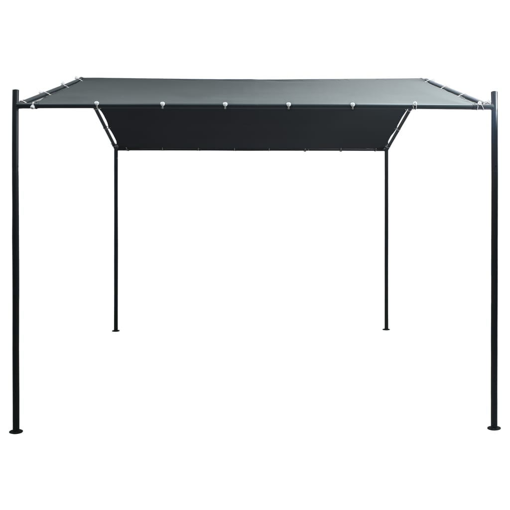 Prieel 3x3 m staal antraciet