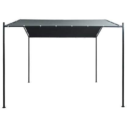 Prieel 3x3 m staal antraciet