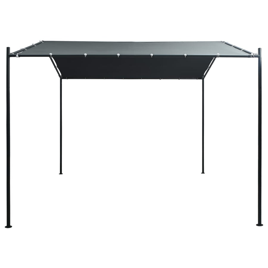 Prieel 3x3 m staal antraciet