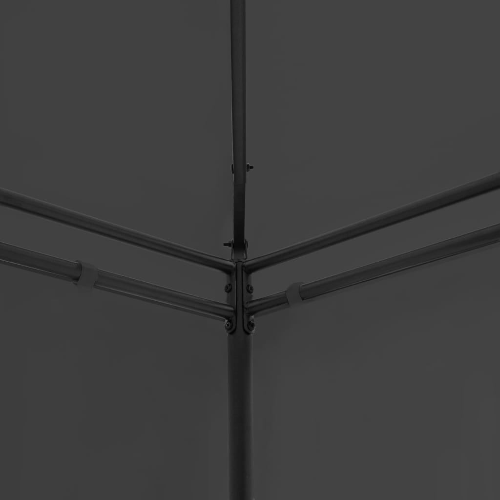 Prieel 600X298X270 Cm Antraciet Zonder gordijn