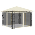 Prieel 3x3x2,73 m crème met klamboe
